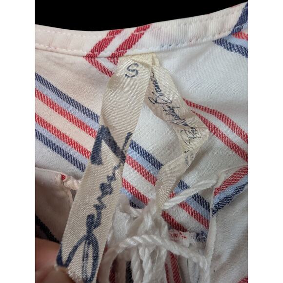 Seven 7 Tank Top Tie Back Blouse Sleeveless Tunic Size S Boho Cottage - Picture 4 of 7